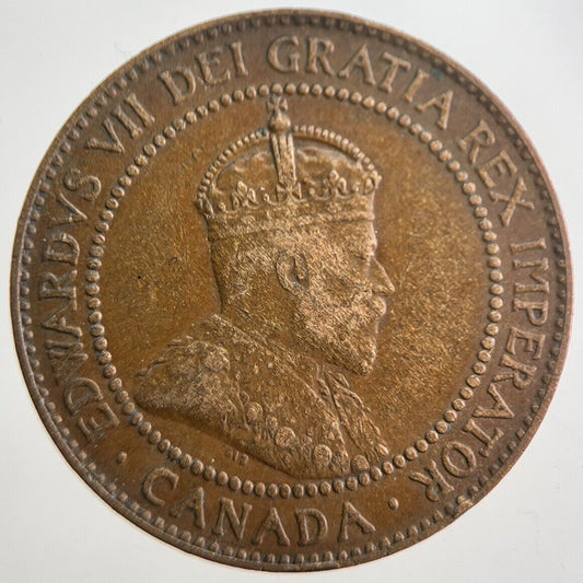 1909 Canada One 1 Cent Coin | Fine Collectable Grade