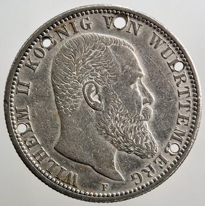 1908-F Germany Zwei Mark Silver Coin | Collectable Grade | a3824