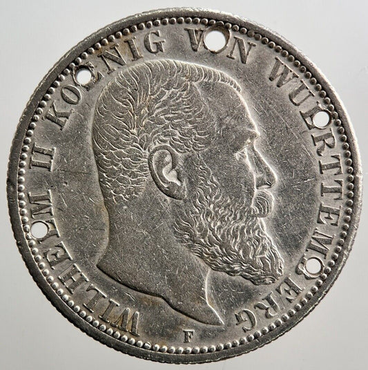 1908-F Germany Zwei Mark Silver Coin | Collectable Grade | a3824