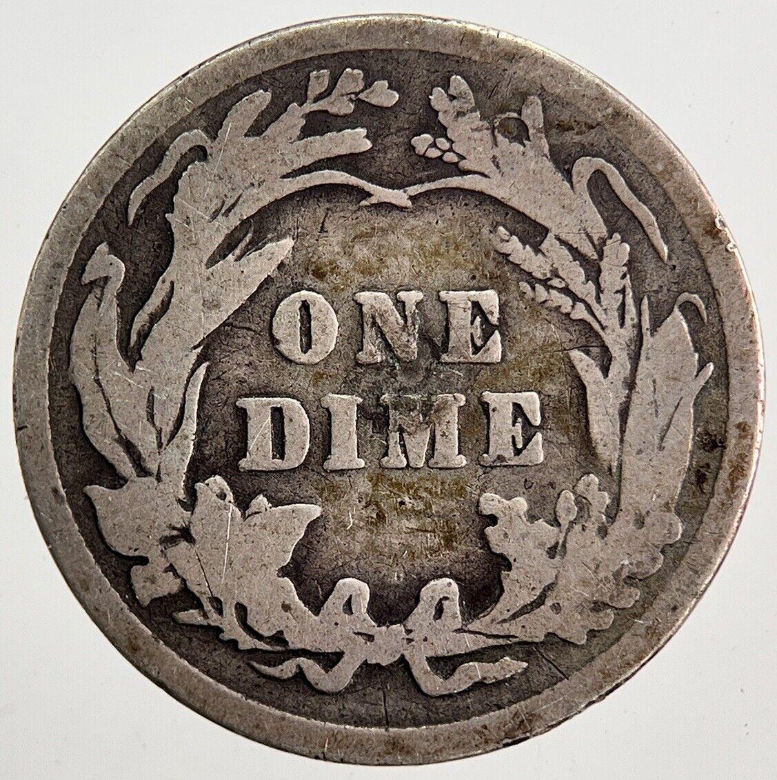 1908 US USA Barber Dime Silver Coin | Collectable Grade | a5791