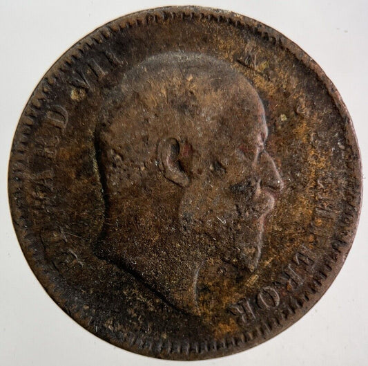 1908 India One Quarter Anna Coin | Fine Collectable Grade