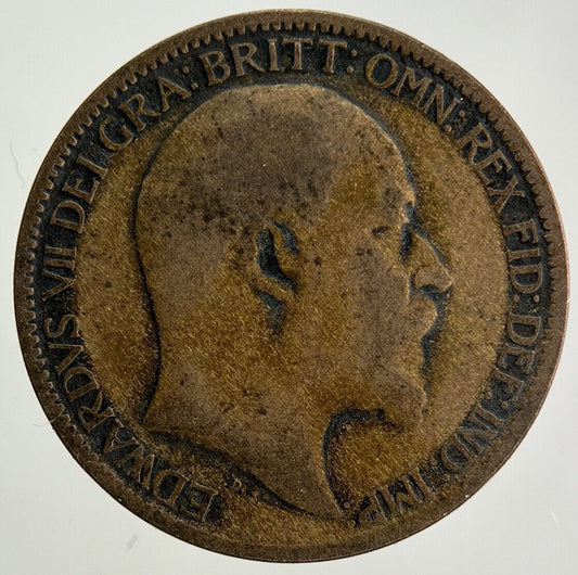 1909 Edward VII Farthing Coin | Collectable Grade