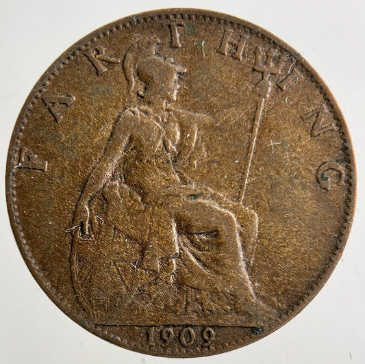1909 Edward VII Farthing Coin | Fine Collectable Grade
