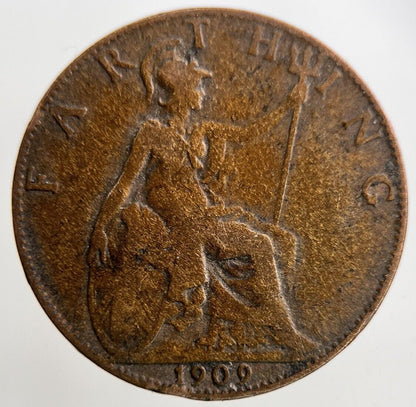 1909 Edward VII Farthing Coin | Collectable Grade
