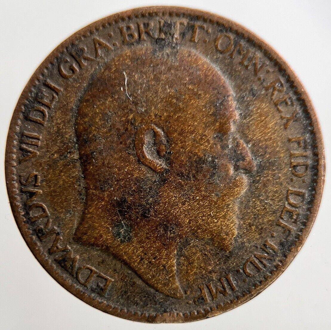 1909 Edward VII Farthing Coin | Collectable Grade