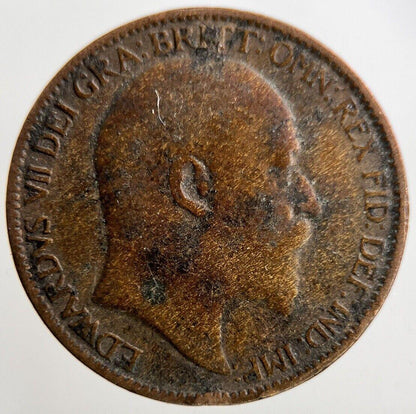 1909 Edward VII Farthing Coin | Collectable Grade