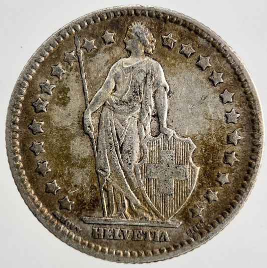 1908 Switzerland Swiss 1 Franc Silver Coin | Fine Collectable Grade