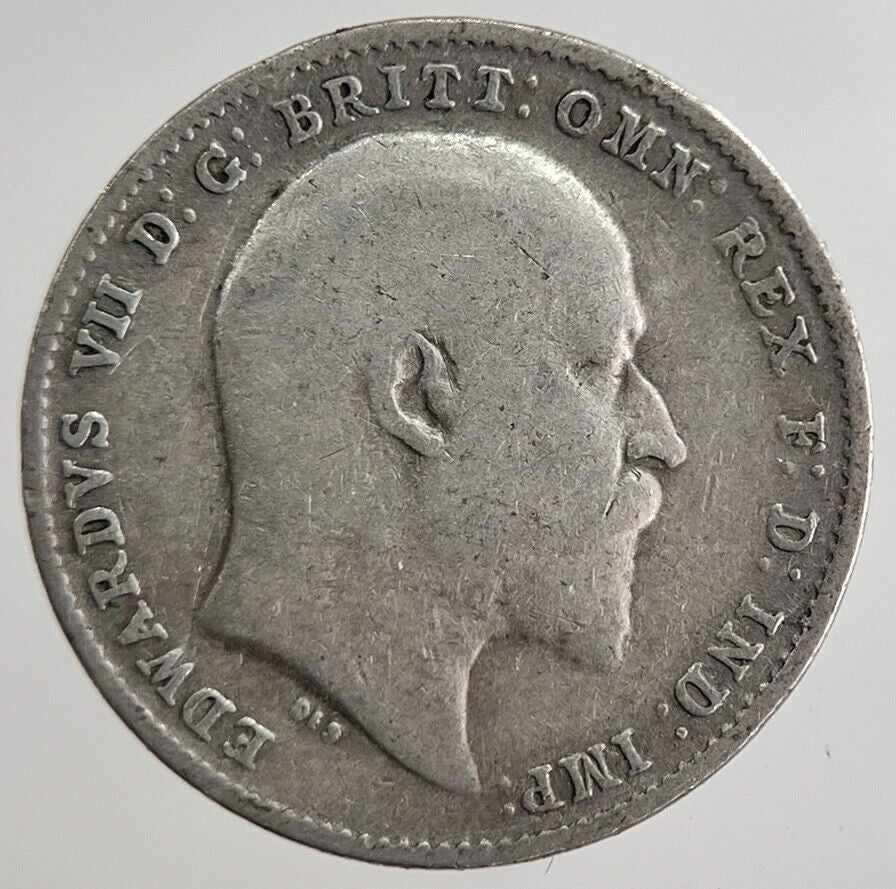 1909 Edward VII Threepence Silver Coin | Collectable Grade | a8875