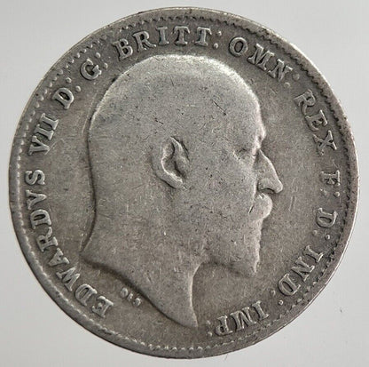 1909 Edward VII Threepence Silver Coin | Collectable Grade | a8875