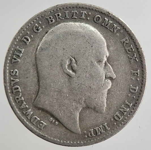 1909 Edward VII Threepence Silver Coin | Collectable Grade | a8875