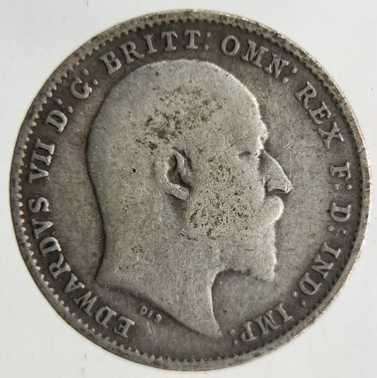 1909 Edward VII Threepence Silver Coin | Fine Collectable Grade