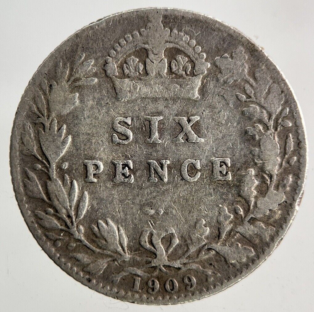 1909 Edward VII Sixpence Silver Coin | Collectable Grade