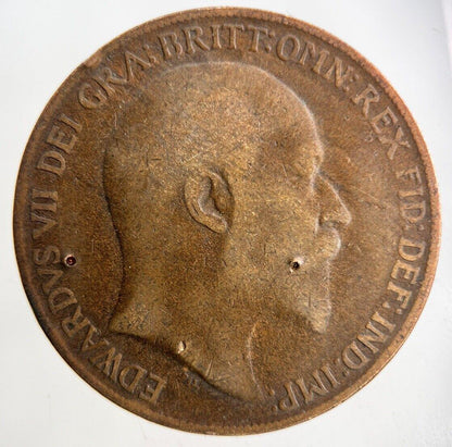 1909 Edward VII One Penny Coin | Collectable Grade