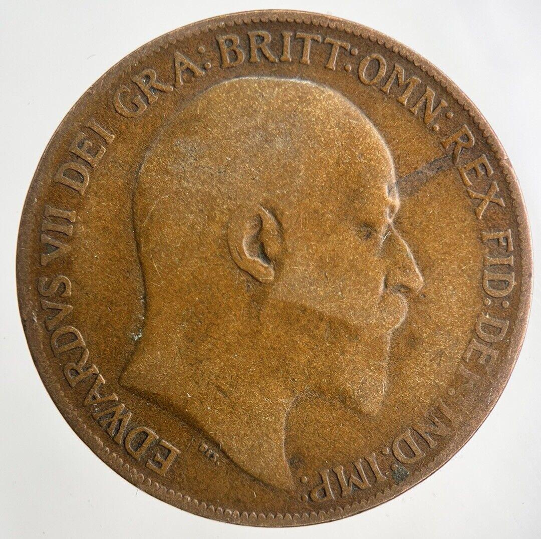 1909 Edward VII One Penny Coin | Collectable Grade