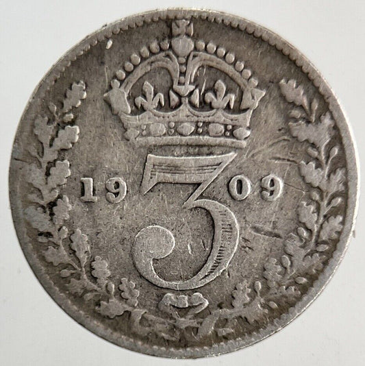 1909 Edward VII Threepence Silver Coin | Collectable Grade