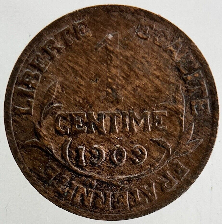 1909 France 1 Centime Coin | Collectable Grade