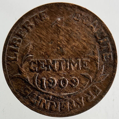 1909 France 1 Centime Coin | Collectable Grade
