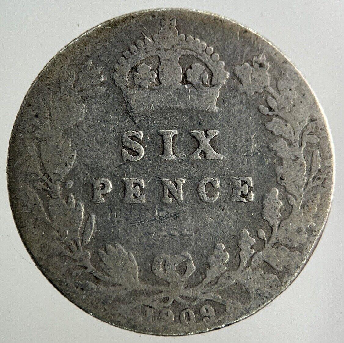 1909 Edward VII Sixpence Silver Coin | Collectable Grade