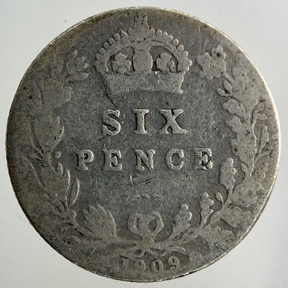 1909 Edward VII Sixpence Silver Coin | Collectable Grade