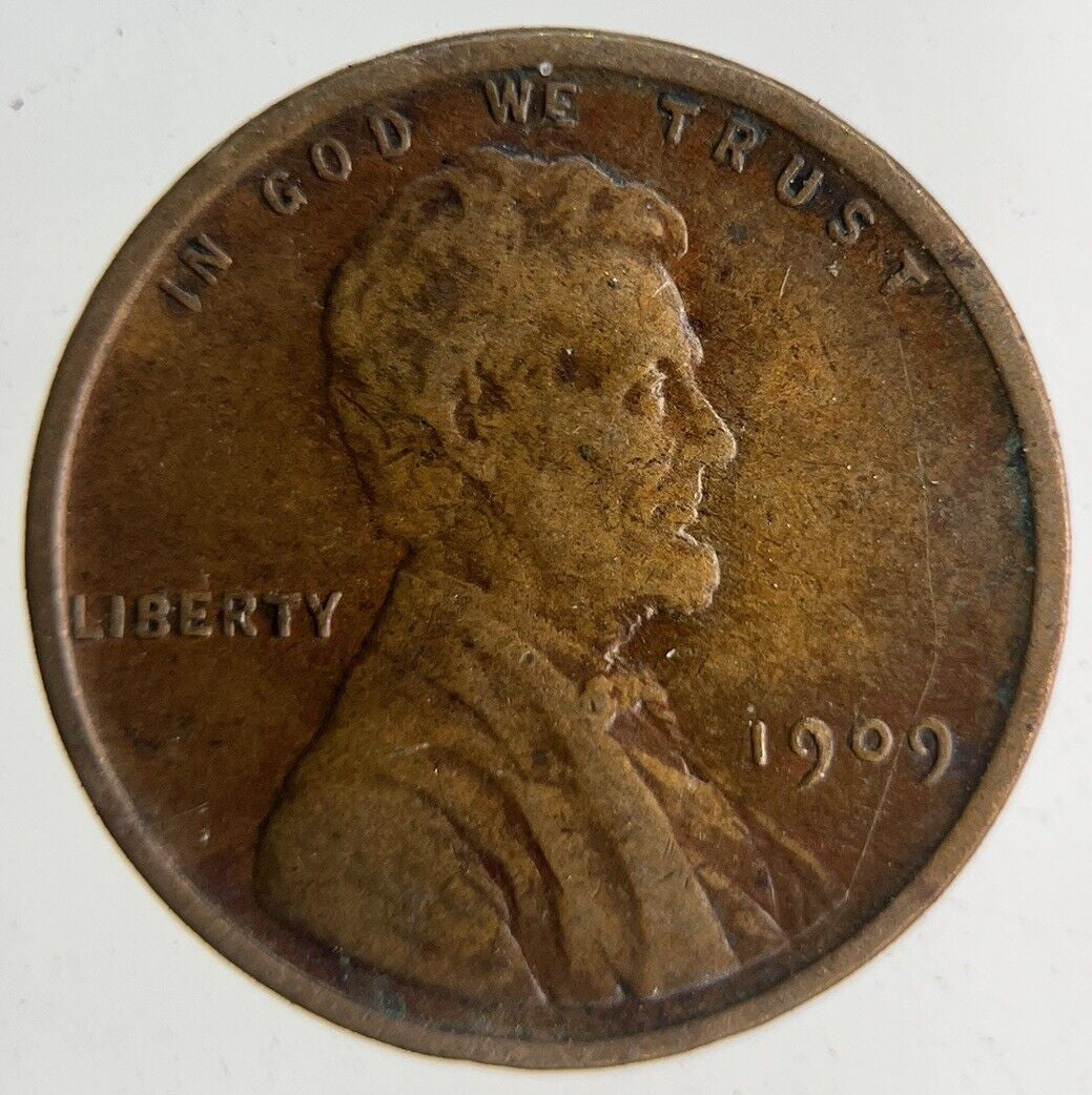 1909 USA US One Cent Coin | Fine Collectable Grade