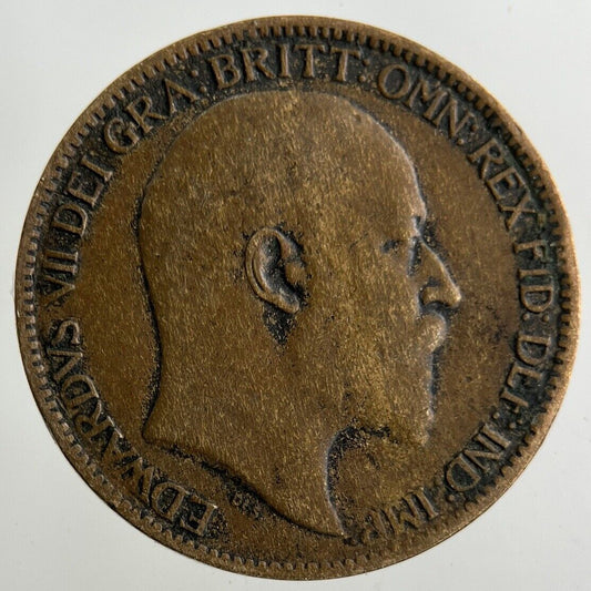 1909 Edward VII Farthing Coin | Fine Collectable Grade