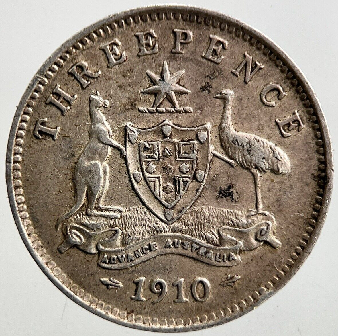 1910 Australia Threepence Silver Coin | Very High Grade | a3454