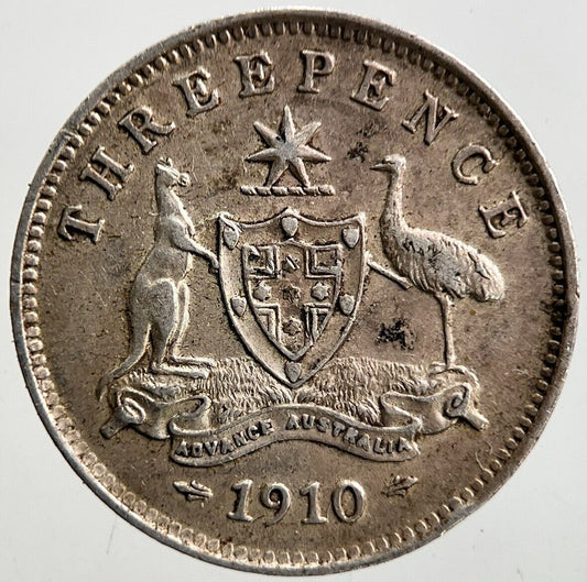 1910 Australia Threepence Silver Coin | Very High Grade | a3454