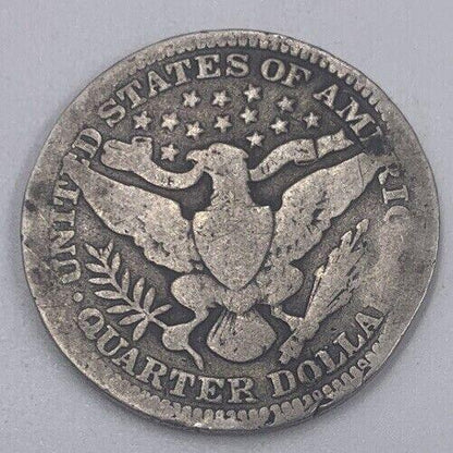 1909 US USA Barber Quarter | American Silver Coin | Collectable Grade | a216