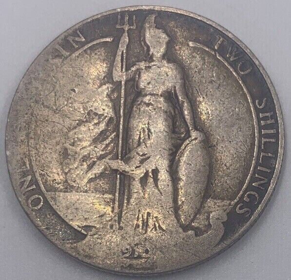 1910 Edward VII Florin | British Silver Coin | Collectable Grade | a19