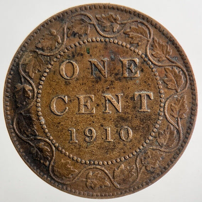 1910 Canada One 1 Cent Coin | Fine Collectable Grade