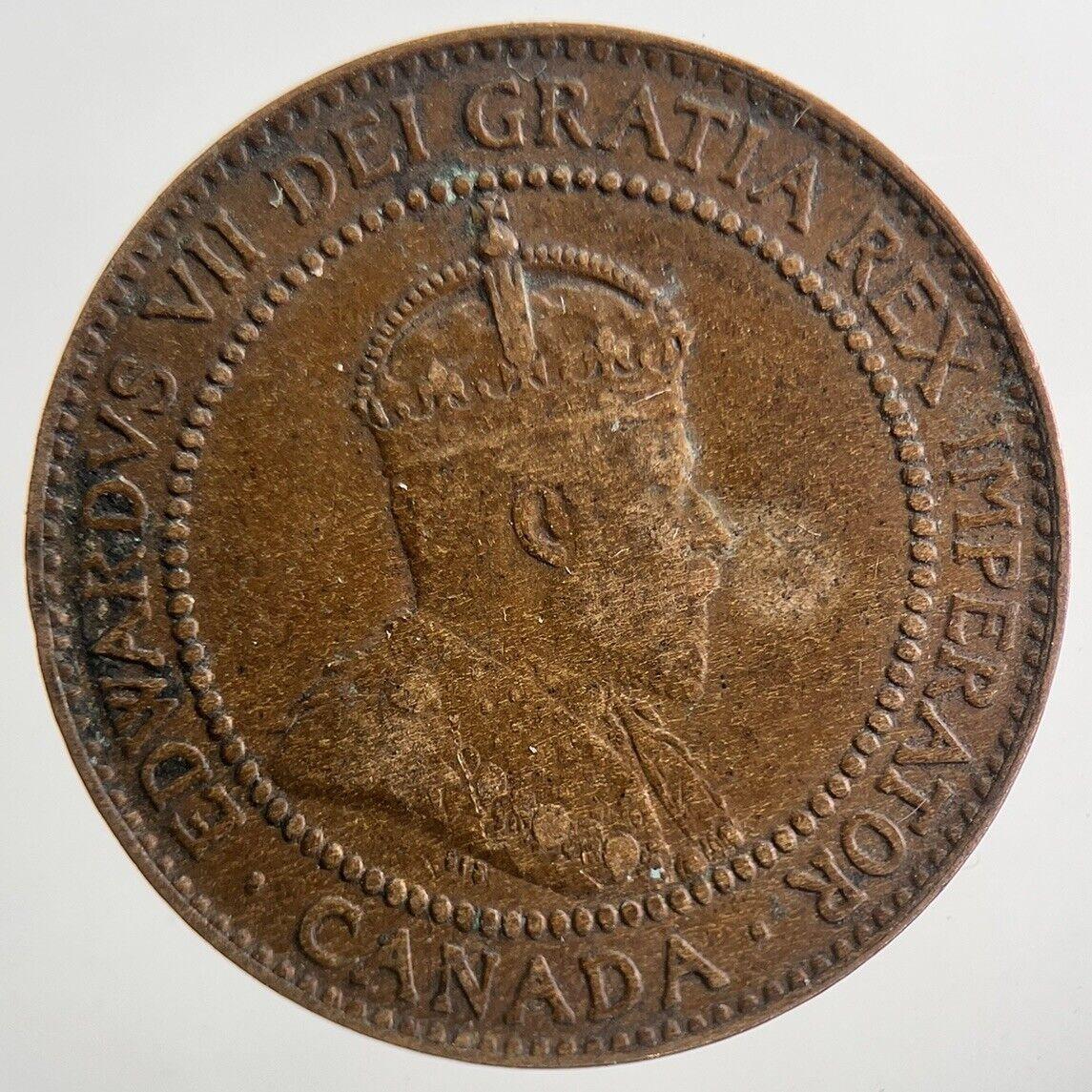 1910 Canada One 1 Cent Coin | Fine Collectable Grade