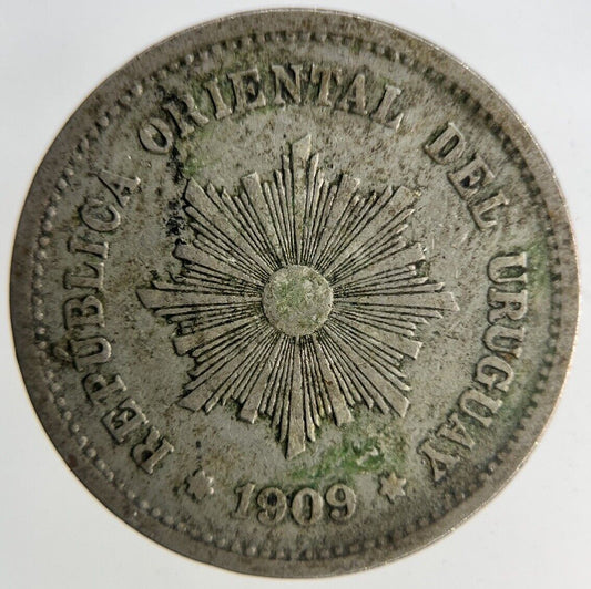 1909 Uruguay 5 Centesimos Coin | Fine Collectable Grade
