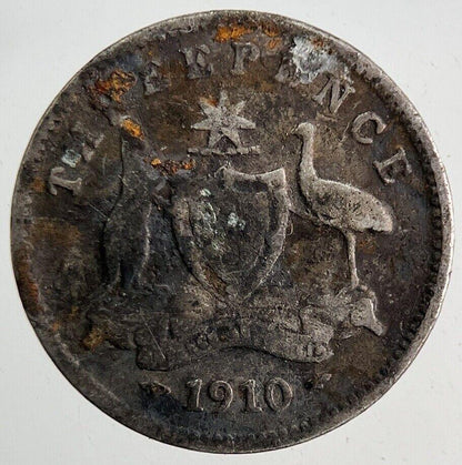1910 Australia Threepence Silver Coin | Collectable Grade