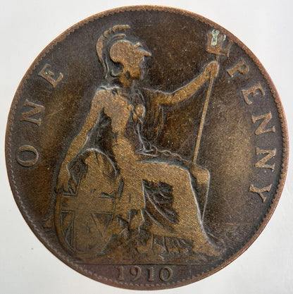 1910 Edward VII One Penny Coin | Collectable Grade