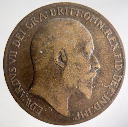 1910 Edward VII One Penny Coin | Fine Collectable Grade