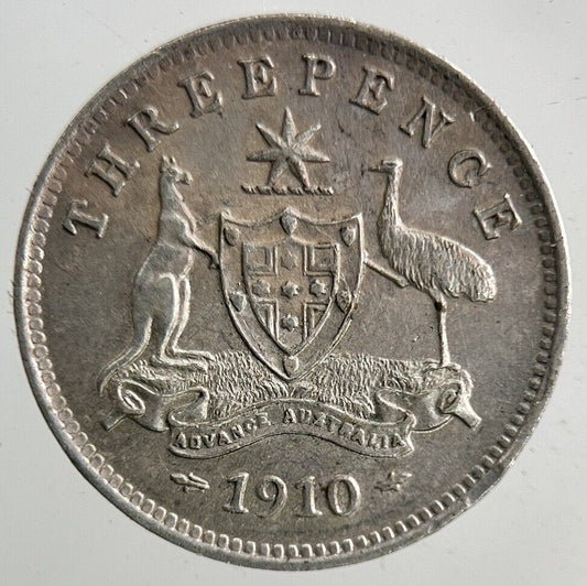 1910 Australia Threepence Silver Coin | Very High Grade