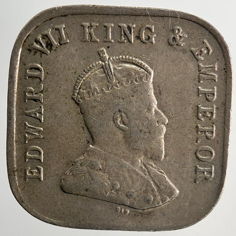 1910 Ceylon 5 Cents Sri Lanka Coin | Very High Grade