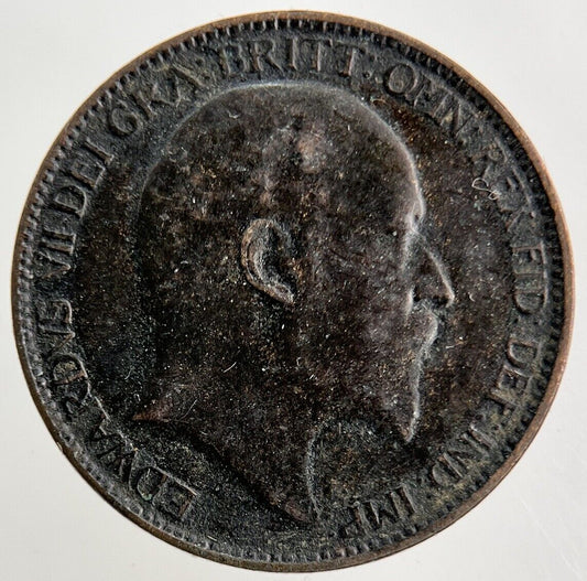 1910 Edward VII Farthing Coin | Fine Collectable Grade
