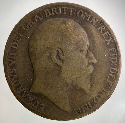 1910 Edward VII One Penny Coin | Collectable Grade