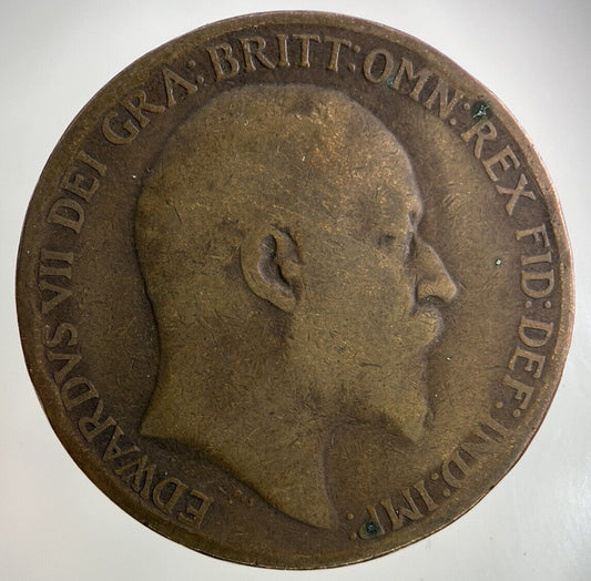1910 Edward VII One Penny Coin | Collectable Grade