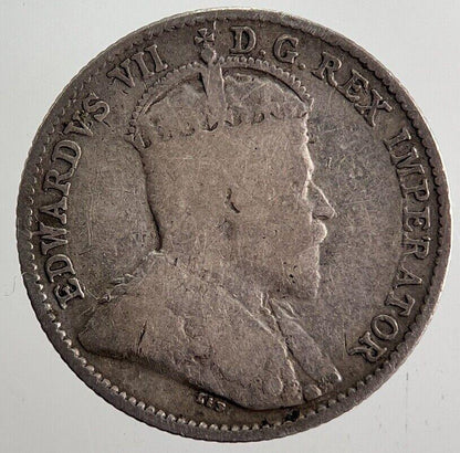 1910 Canada 5 Cents Silver Coin | Fine Collectable Grade