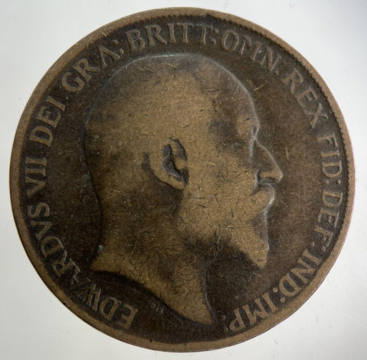1910 Edward VII One Penny Coin | Collectable Grade