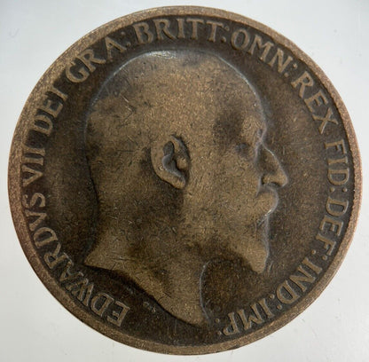 1910 Edward VII One Penny Coin | Collectable Grade