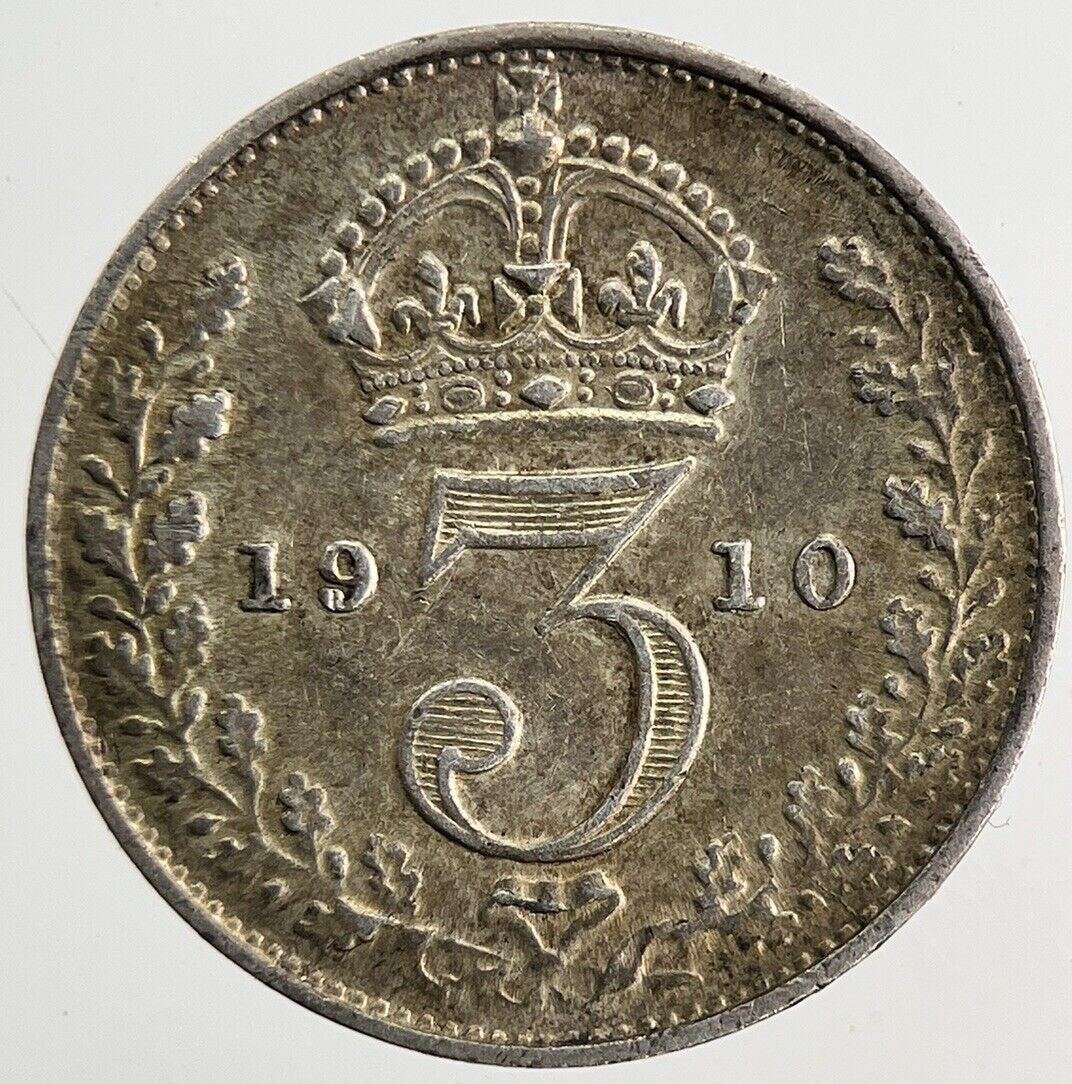 1910 Edward VII Threepence Silver Coin | Very High Grade