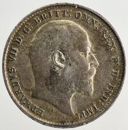 1910 Edward VII Threepence Silver Coin | Very High Grade