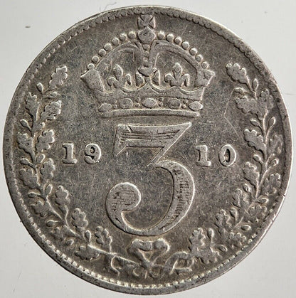 1910 Edward VII Threepence Silver Coin | Collectable Grade | a8726