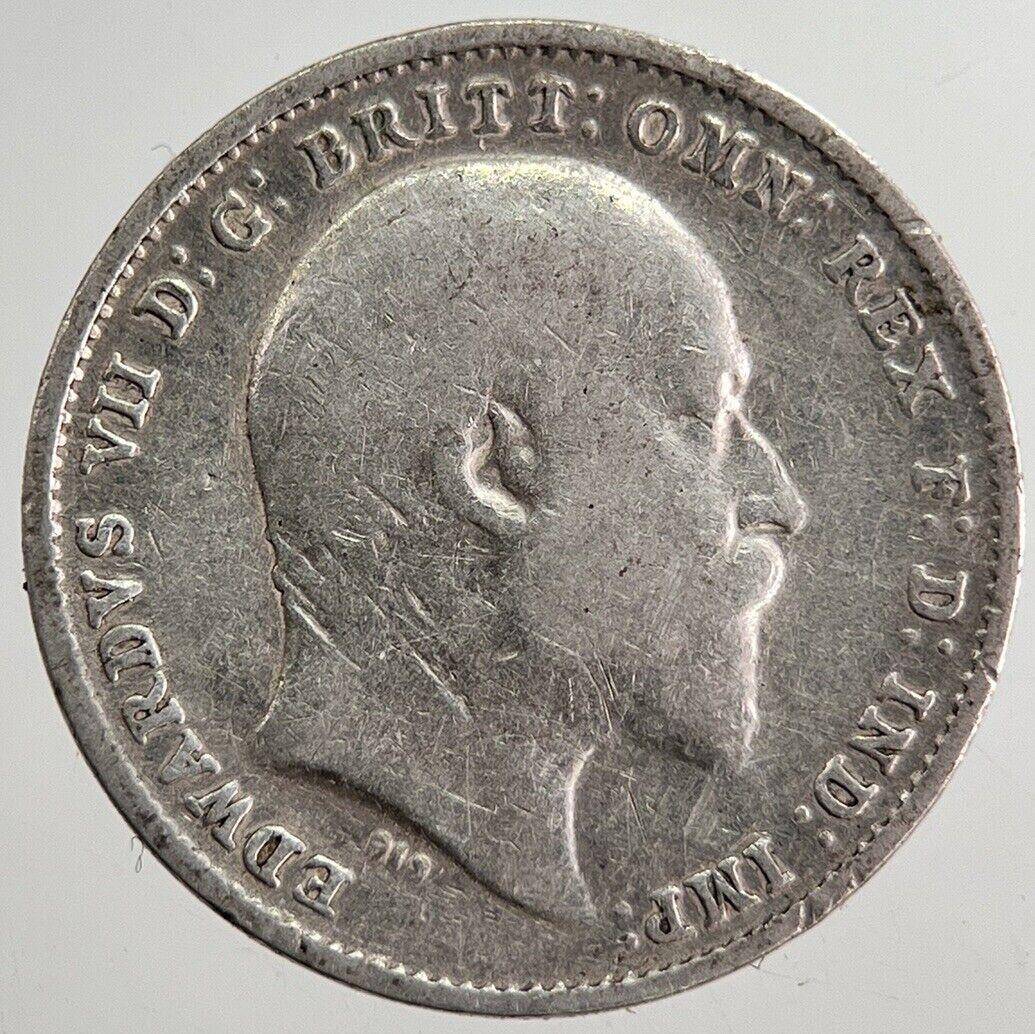 1910 Edward VII Threepence Silver Coin | Collectable Grade | a8726