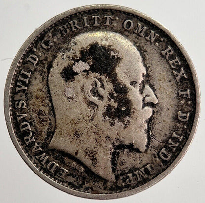 1910 Edward VII Threepence Silver Coin | Very High Grade | a8711