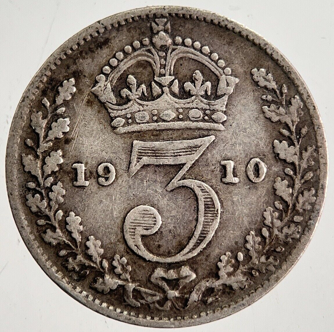 1910 Edward VII Threepence Silver Coin | Fine Collectable Grade | a8714