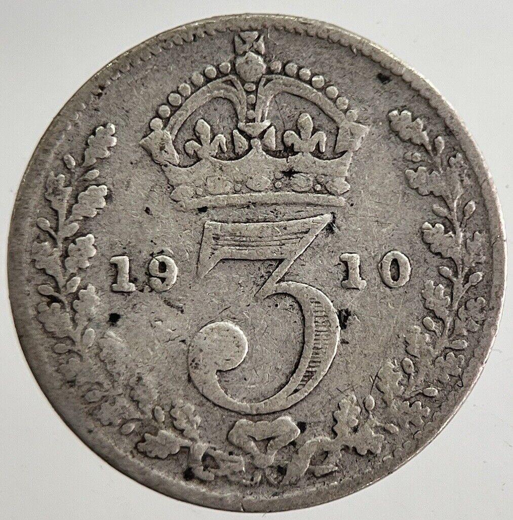 1910 Edward VII Threepence Silver Coin | Collectable Grade | a8868